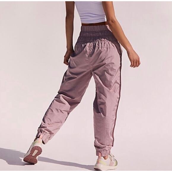 Free People Movement The Way Home Purple Swish High Waist Joggers Small - Picture 8 of 10